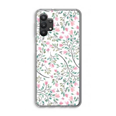 Sierlijke bloemen: Samsung Galaxy A32 5G Transparant Hoesje