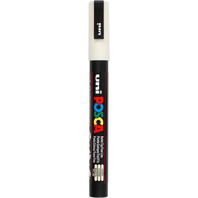 Uni-Posca Posca marker, afm pc-3m, lijndikte 0,9-1,3 mm, fijn, ivoor, 1 stuk
