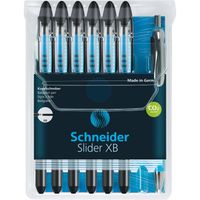 Schneider Slider Basic XB balpen, 6 + 1 gratis, zwart 10 stuks - thumbnail