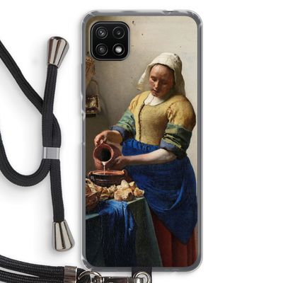The Milkmaid: Samsung Galaxy A22 5G Transparant Hoesje met koord