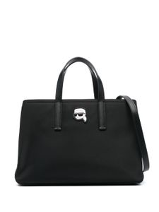 Karl Lagerfeld sac cabas à appliqué Ikonik - Noir