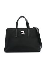 Karl Lagerfeld sac cabas Ikon à détail appliqué - Noir