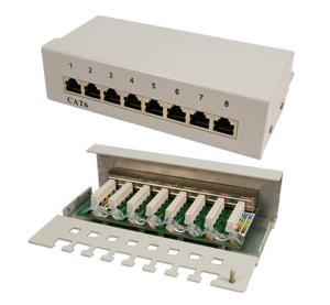 LogiLink NP0016A 8 poorten Netwerkpatchbox CAT 6 1 HE