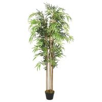 VidaXL Kunstplant bamboe 1095 bladeren 150 cm groen