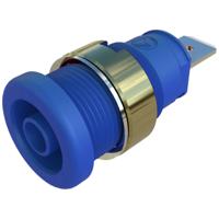 SKS Hirschmann SEB 2620 F6,3 Veiligheids-labconnector, female Bus, inbouw verticaal Stift-Ø: 4 mm Blauw 1 stuk(s)