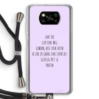 GSM: Xiaomi Poco X3 NFC Transparant Hoesje met koord
