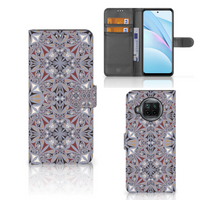 Xiaomi Mi 10T Lite Bookcase Flower Tiles - thumbnail