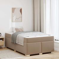 Bedframe met matras Cappuccino 120 x 190 cm Stof