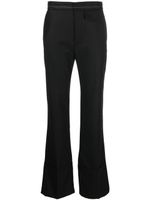 Victoria Beckham pantalon évasé à coutures contrastantes - Noir