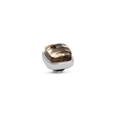 Melano Twisted Box Steentje Salmon Zilver