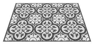 Houten placemat Decoratieve cementtegels