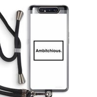 Ambitchious: Samsung Galaxy A80 Transparant Hoesje met koord
