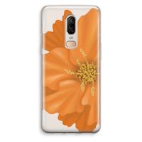 Orange Ellila flower: OnePlus 6 Transparant Hoesje