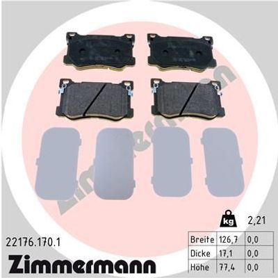 Remblokkenset, schijfrem 221761701