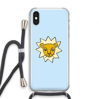 Kleine leeuw: iPhone XS Transparant Hoesje met koord