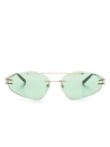 GIGI STUDIOS lunettes de soleil Nona à monture géométrique - Vert