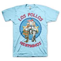 T-shirt Breaking Bad Los Pollos - lichtblauw - voor heren - Los Pollos Hermanos - korte mouwen