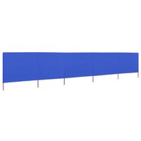 The Living Store Inklapbaar Windscherm - 600 x 160 cm - Azzurro - Nonwoven/hout