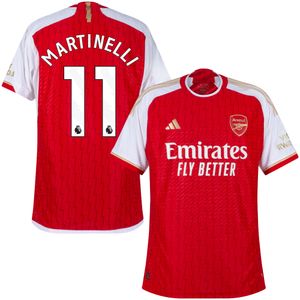 Arsenal Authentic Heat.RDY Shirt Thuis 2023-2024 + Martinelli 11