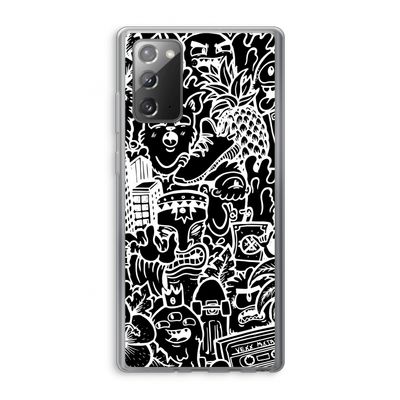 Vexx Black Mixtape: Samsung Galaxy Note 20 / Note 20 5G Transparant Hoesje