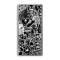 Vexx Black Mixtape: Samsung Galaxy Note 20 / Note 20 5G Transparant Hoesje