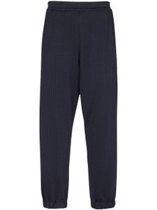 Balmain pantalon de jogging à taille élastiquée - Bleu