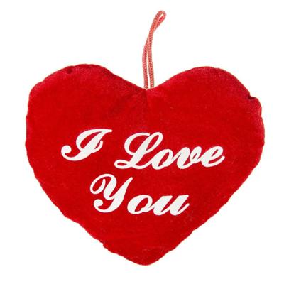Pluche hartje - rood - I Love You - Valentijnsdag/Moederdag cadeau - decoratie