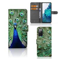 Samsung Galaxy S20 FE | Telefoonhoesje | Met pasjeshouder | Pauw