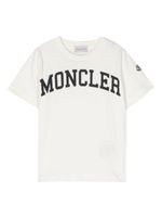 Moncler Enfant t-shirt en coton à logo imprimé - Tons neutres