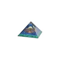 Orgonite Piramide Prehniet - Cheops - (70 mm)