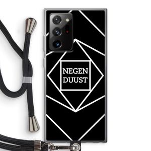 Negenduust geometrisch: Samsung Galaxy Note 20 Ultra / Note 20 Ultra 5G Transparant Hoesje met koord