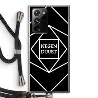 Negenduust geometrisch: Samsung Galaxy Note 20 Ultra / Note 20 Ultra 5G Transparant Hoesje met koord