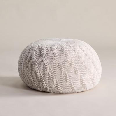 Nohr Poef 'Jeramie' 45cm, kleur Crème Nohr Poef 'Jeramie' 45cm, kleur Crème