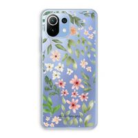 Botanical sweet flower heaven: Xiaomi Mi 11 Lite Transparant Hoesje