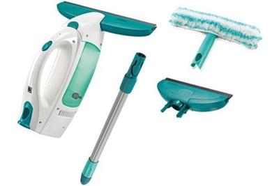 Leifheit 51016 elektrische raamreiniger Blauw, Wit