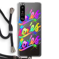 Loves: Sony Xperia 1 III Transparant Hoesje met koord