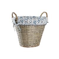 Mand DKD Home Decor 44 x 44 x 42 cm Polyester vlechtwerk