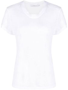 IRO t-shirt en lin à manches courtes - Blanc