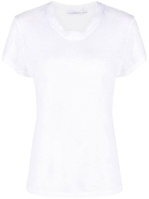 IRO t-shirt en lin - Blanc