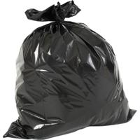 Vuilniszak ft 60 x 80 x 0.02 cm, zwart, HDPE, 20 x rol van 20 stuks