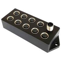 Bulgin BOX1M1205MA09M805F Passieve sensor/actorbox M12-verdeler met metalen schroefdraad 1 stuk(s) Bulk
