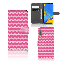 Samsung Galaxy A7 (2018) | Telefoon Hoesje | Waves Pink