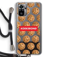 Koekerond: Xiaomi Redmi Note 10S Transparant Hoesje met koord