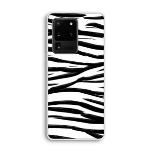Zebra pattern: Samsung Galaxy S20 Ultra Transparant Hoesje
