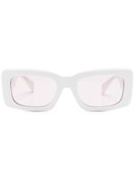 Versace Eyewear lunettes de soleil à monture rectangulaire - Blanc