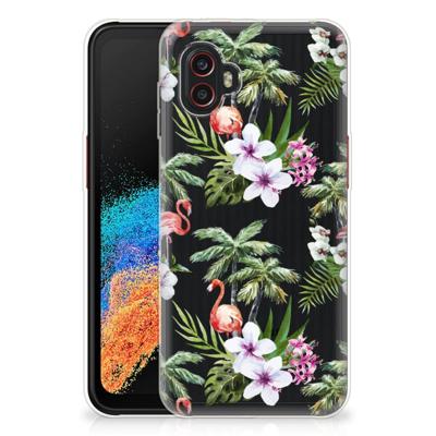 Samsung Galaxy Xcover 6 Pro | TPU Hoesje | Flamingo Palms