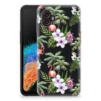 Samsung Galaxy Xcover 6 Pro | TPU Hoesje | Flamingo Palms