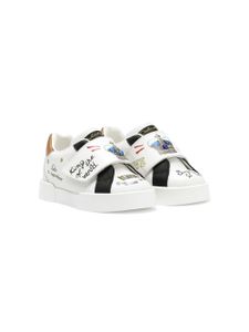 Dolce & Gabbana Kids baskets Portofino imprimées - Blanc