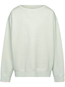 Maison Margiela sweat à logo Numeric brodé - Vert