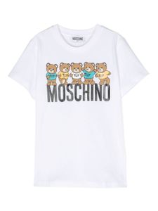 Moschino Kids t-shirt en coton à motif Teddy Bear - Blanc